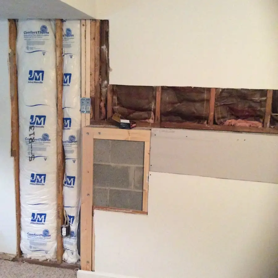 Wall insulation replacement during Structural Drying in McCandless